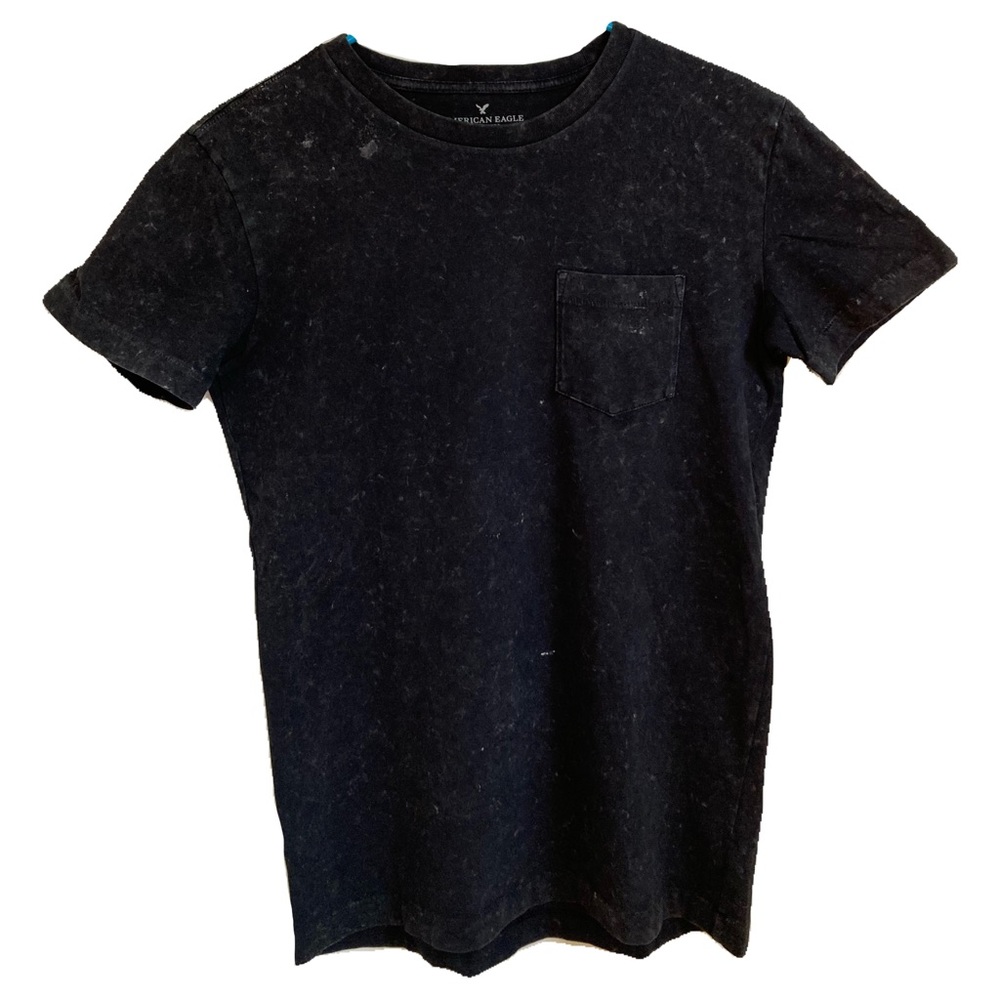 American Eagle Black/Navy XS T-Shirt